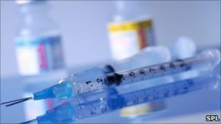 Syringes and drugs