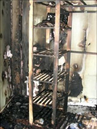 Fire damage