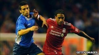 Glen Johnson of Liverpool in new season's kit