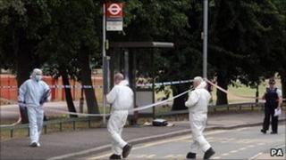 The scene in Stansfield Road