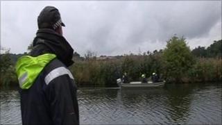 Police search