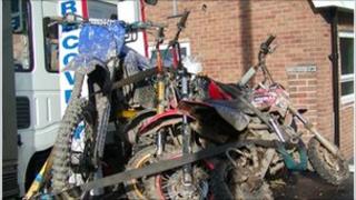 Bikes seized by police