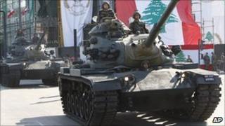 Lebanese army parade on 66th anniversary of independence from France - 22 Nov 2009
