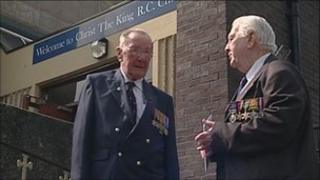 Veterans outside the service in Liverpool