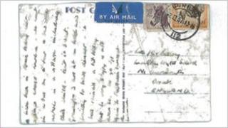Postcard sent from South Africa