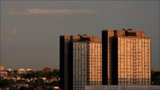 Flats in sunlight