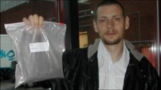 Paul Jones, with his bag of bangers
