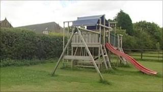 The Preston family's play equipment