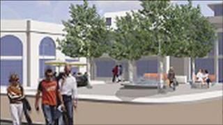 An artist's impression of the plan for The Yards area