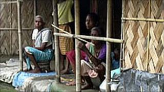 Santhal tribespeople in India