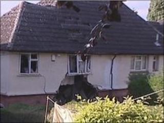 Rear of house