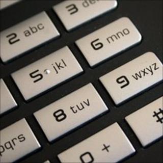 Telephone keypad