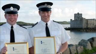 Pc Gallie and Pc McMaster. Image: Northern Constabulary