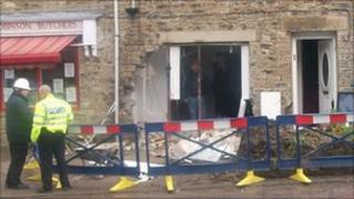 The scene at the house - PIC: Anne Sweeney