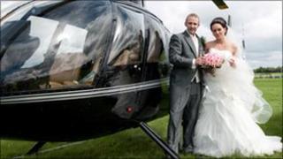 Anthony and Tina Lunt on their wedding day
