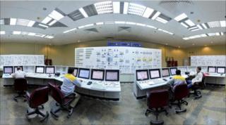 Iranian technicians at the Bushehr power plant (file picture)