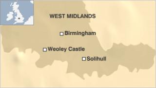 Map of Weoley Castle