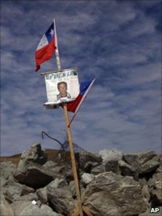 An image of Yonni Hector Barrios Rojas, 50, one of 33 miner trapped at the San Jose collapsed mine