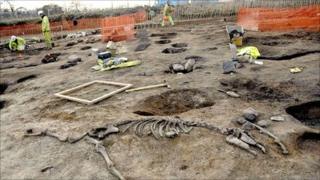 The remains of a Roman 'industrial site' unearthed in North Yorkshire