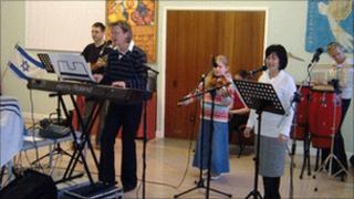 A Fathers House meeting at Gwernymynydd, Flintshire