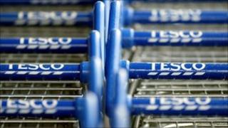Tesco trolleys