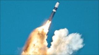 A Trident missile
