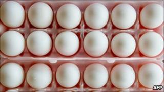 Eggs in a carton