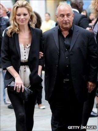 Kate Moss and Sir Philip Green