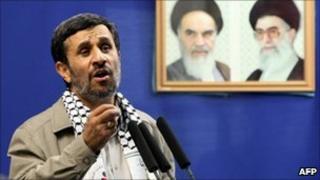 Mahmoud Ahmadinejad at Tehran University 3 September