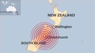 Map of New Zealand