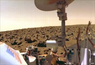 Viking lander on Mars