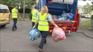 rubbish collection in St Helier