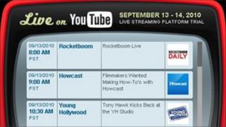 Programming for YouTube test, YouTube
