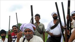 Ram Bachchan Yadav and his militia