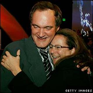 Sally Menke with Quentin Tarantino in 2007