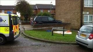 Scene of shooting
