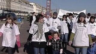 Protest in Weymouth