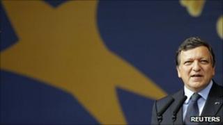 Jose Manuel Barroso at the opening of the Ryder Cup