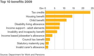 Таблица 10 самых дорогостоящих пособий в 2009 году без учета государственных пенсий
