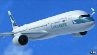 Компьютерное изображение Airbus A350 XWB