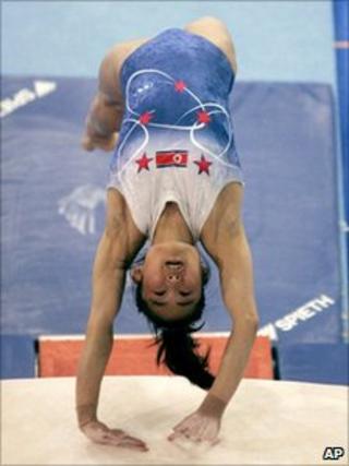 North Korean gymnast Hong Su-jong, pictured in 2007