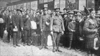 World War I recruitment in Edinburgh