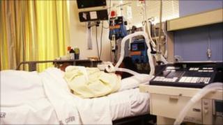 Intensive care bed