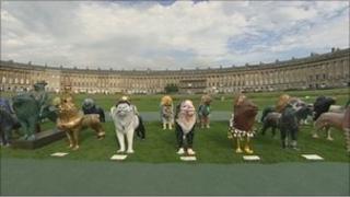 Lions in Bath