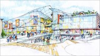 Artist's impression of the planned development