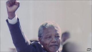 Nelson Mandela on his release from prison (12 Feb 1990)