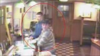 CCTV of suspects