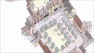 Brimsmore Key Site, Village Square
