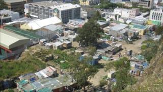 Squatter camp and mosque