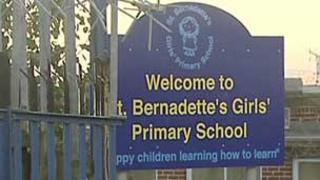 Entrance to St Bernadette's school